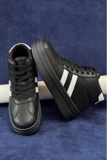 Кросовки женские демисезонные, цвет черно-белый, 248RWA160-5