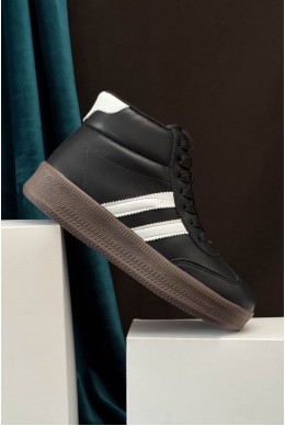 Кроссовки женские демисезонные, цвет черно-белый, 248RSD20-6