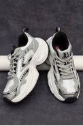 Кроссовки женские демисезонные, цвет бело-серый, 248RCX1500 - фото № 0