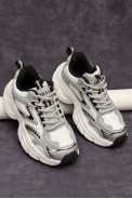 Кроссовки женские демисезонные, цвет бело-серый, 248RCX1500 - фото № 2