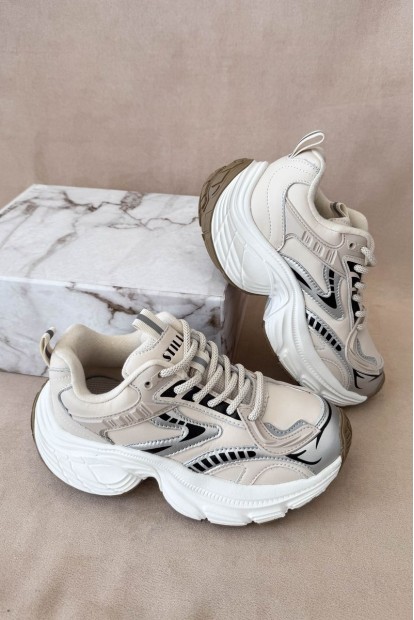 Кроссовки женские демисезонные, цвет бежевый, 248RCX1500