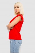 Футболка жіноча однотонна, колір червоний, 244R2215-5 - фото № 2