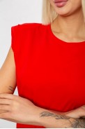 Футболка жіноча однотонна, колір червоний, 244R2215-5 - фото № 4
