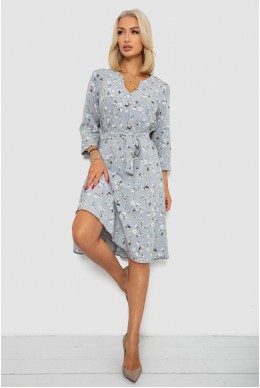 Платье софт с принтом, цвет серый, 230R0032-5