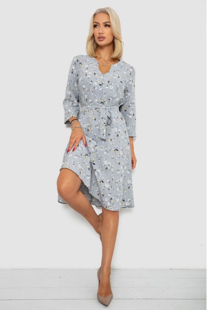 Платье софт с принтом, цвет серый, 230R0032-5