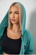 Спортивний костюм жіночий, колір бірюзовий, 238R114 - фото № 4