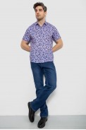 Рубашка мужская с принтом, цвет сиреневый, 186R7341-1 - фото № 1