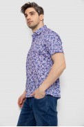 Рубашка мужская с принтом, цвет сиреневый, 186R7341-1 - фото № 2