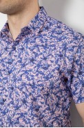 Рубашка мужская с принтом, цвет сиреневый, 186R7341-1 - фото № 4