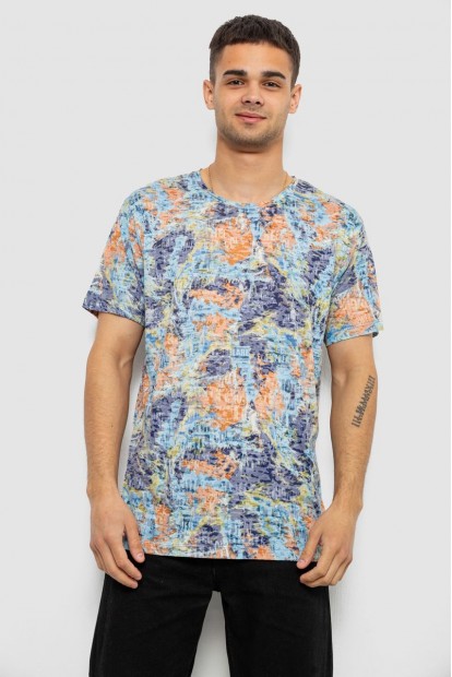 Футболка мужская с принтом, цвет разноцвет , 244R5539