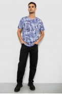 Футболка чоловіча з принтом, колір джинс, 244R5539 - фото № 1