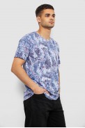 Футболка чоловіча з принтом, колір джинс, 244R5539 - фото № 2