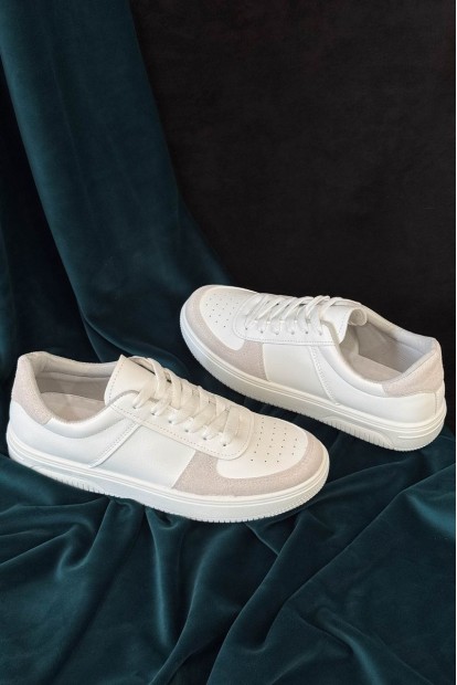 Кеди чоловічі, колір біло-сірий, 248RR197-7R