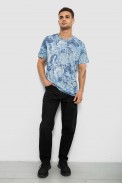 Футболка мужская с принтом, цвет голубой, 244R5539 - фото № 1