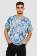 Футболка мужская с принтом, цвет голубой, 244R5539 - фото № 0