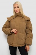 Куртка жіноча зимова коротка, колір хакі, 244R983 - фото № 0