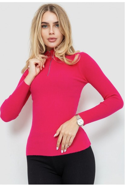 Кофта женская в рубчик  -уценка, цвет розовый, 204R041-U-1