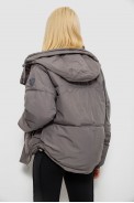 Куртка жіноча зимова коротка, колір сірий, 244R983 - фото № 3