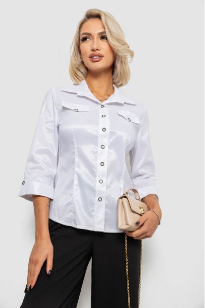 Сорочка класична в смужку  -уцінка, колір білий, 230R643-3-U-6