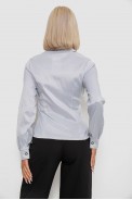 Рубашка классическая в полоску  -уценка, цвет светло-серый, 230R644-U-104 - фото № 3