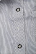 Рубашка классическая в полоску  -уценка, цвет светло-серый, 230R644-U-108 оптом - фото № 5