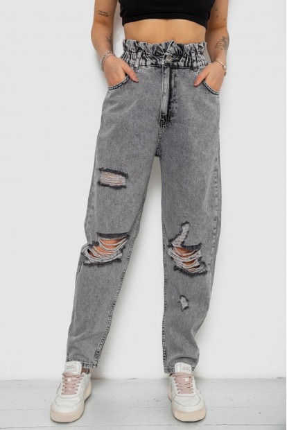 Джинси жіночі Mom-fit, колір сірий, 244R1573S20-LZ
