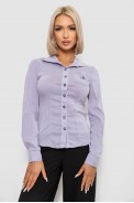 Рубашка классическая в полоску  -уценка, цвет сиреневый, 230R644-U-106 - фото № 0
