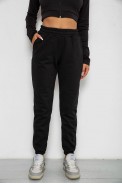 Спортивні штани жіночі на флісі  -уцінка, колір чорний, 238R57828-U-20 - фото № 0