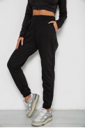 Спортивні штани жіночі на флісі  -уцінка, колір чорний, 238R57828-U-20 - фото № 2
