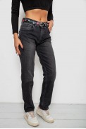 Джинси жіночі Boyfriend, колір чорний, 244R1258 - фото № 2