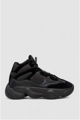 Кроссовки мужские зимние на меху  -уценка, цвет черный, 248RCX707-U