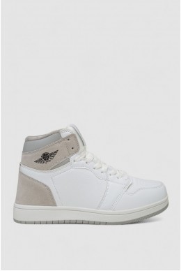 Кроссовки мужские зимние на меху  -уценка, цвет бело-серый, 248RH1010-U-6