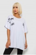 Футболка женская с принтом, цвет белый, 244R2511 - фото № 0