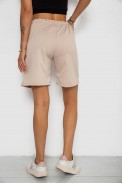 Шорты женские однотонные, цвет Бежевый - фото № 3