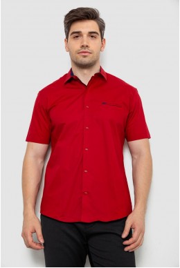 Рубашка мужская, цвет бордовый, 214R7325