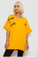 Футболка жіноча з принтом, колір жовтий, 244R2511 - фото № 0