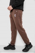 Спортивные штаны мужские на флисе, цвет коричневый, 129RA9995 - фото № 2