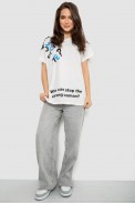 Футболка женская с принтом, цвет молочный, 244R3001 - фото № 1