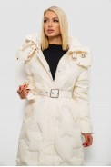 Куртка женская зимняя  -уценка, цвет молочный, 244R5609-U-1 - фото № 1
