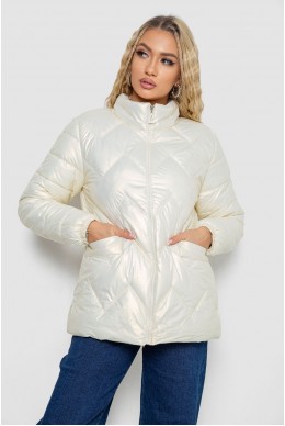 Куртка жіноча демісезонна  -уцінка, колір кремовий, 243R226-U-6