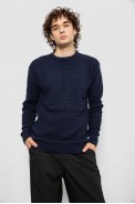 Свитер мужской однотонный, цвет темно-синий, 161R1040 - фото № 0
