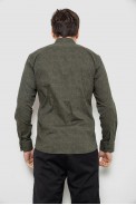 Сорочка чоловіча з принтом, колір хакі, 186R6053 оптом - фото № 3