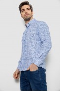 Сорочка чоловіча з принтом, колір блакитний, 186R6053 - фото № 2
