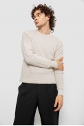 Свитер мужской однотонный, цвет молочный, 161R1040 - фото № 0