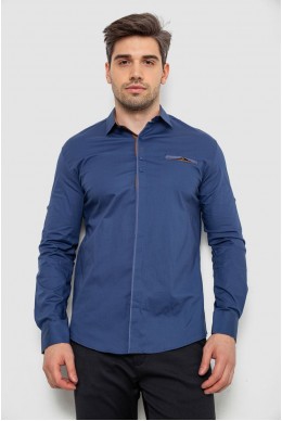Сорочка чоловіча, колір синій, 214R7004