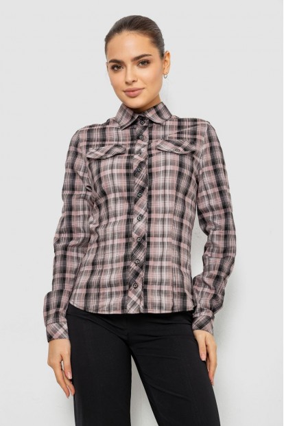 Рубашка женская повседневная, цвет темно-пудровый, 230R064