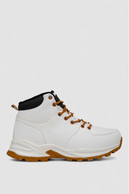 Кроссовки женские зимние на меху  -уценка, цвет бело-желтый, 248RH770-U-104