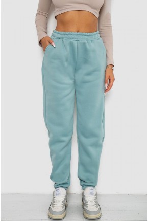 Спортивні штани жіночі на флісі, колір оливковий, 238R58671