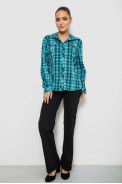 Сорочка жіноча повсякденна, колір бірюзовий, 230R064 - фото № 1