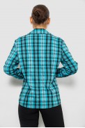 Сорочка жіноча повсякденна, колір бірюзовий, 230R064 - фото № 3